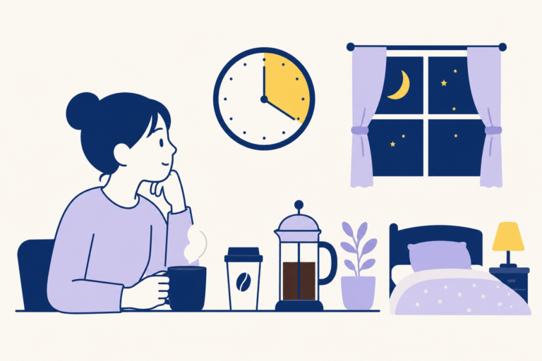 カフェインは睡眠の何時間前まで？<br>半減期から考える正しい摂取タイミング